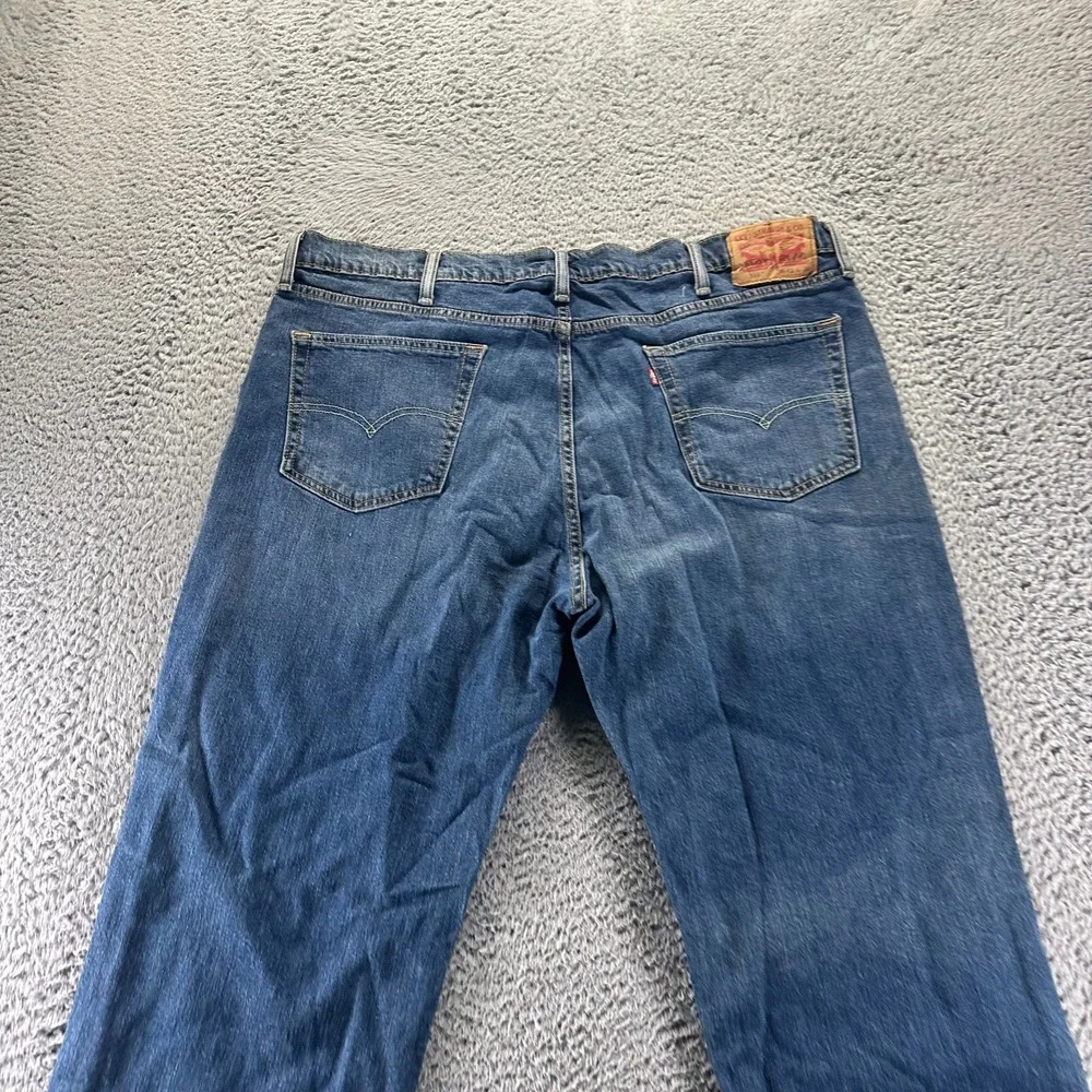 Levi's 514 Jeans Mens‎ 40x30 Blue Cotton Denim Straight Workwear Faded Stretch